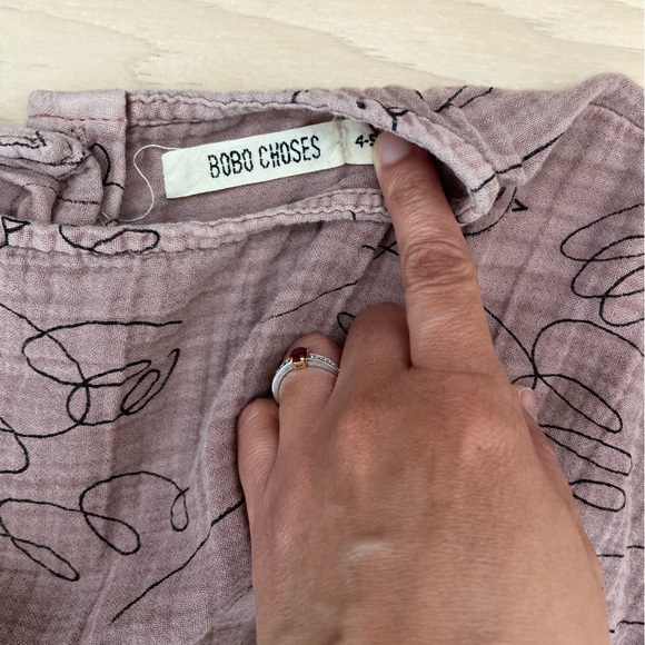 Bono Chose cotton gauze dove dress 4/5y - Picture 2 of 5